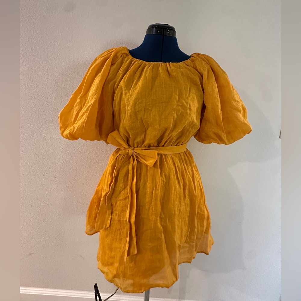 Banana Republic Blue and Yellow Dress